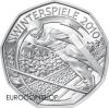 Ausztria 5 euro 2010 '' Téli olimpia - Síugrás '' BU
